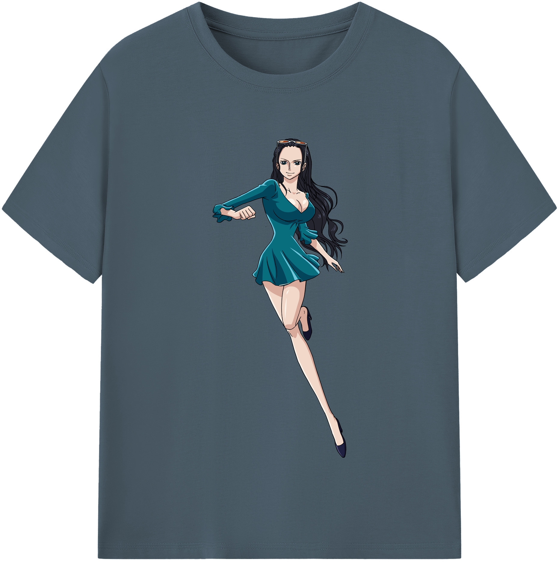 ワンピース ニコ・ロビン ONE PIECE Nico Robin 綿100％半袖Tシャツ（フロントプリント）